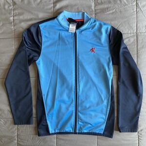 AND1 Boys XL 14/16 Blue Full Zip Track Jacket Lightweight Basketball Pockets